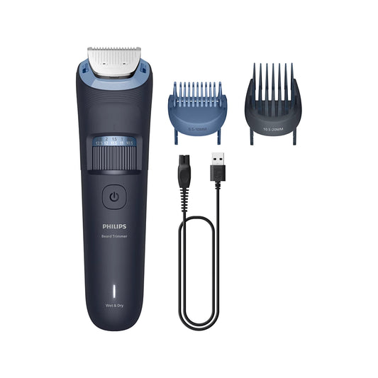 PHILIPS series 3000 bārdas trimmeris, tumši zils BT3665/15