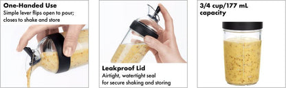 Дегидратор для салата OXO Little Salad Dressing Shaker — 236 мл — черный 1268980