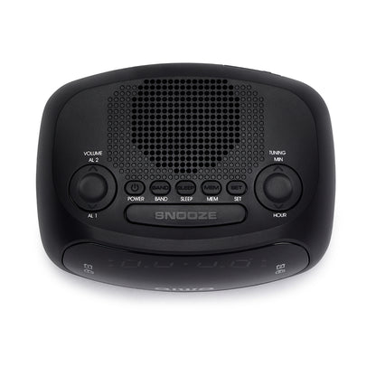 AIWA radio pulkstenis, melns CR-09J