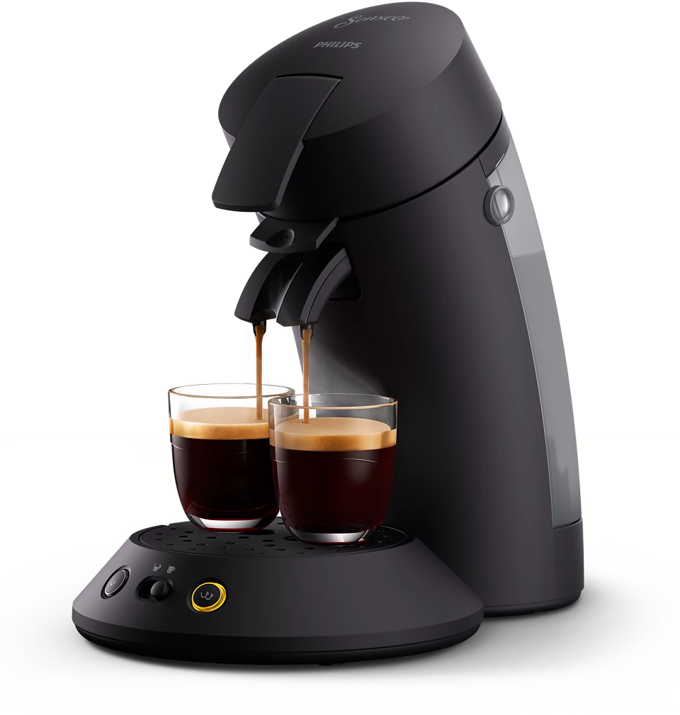 PHILIPS SENSEO Original Plus kafijas spilventiņu automāts, melns CSA210/61