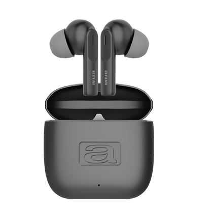 AIWA stereo bezvada austiņas, melnas EBTW-200