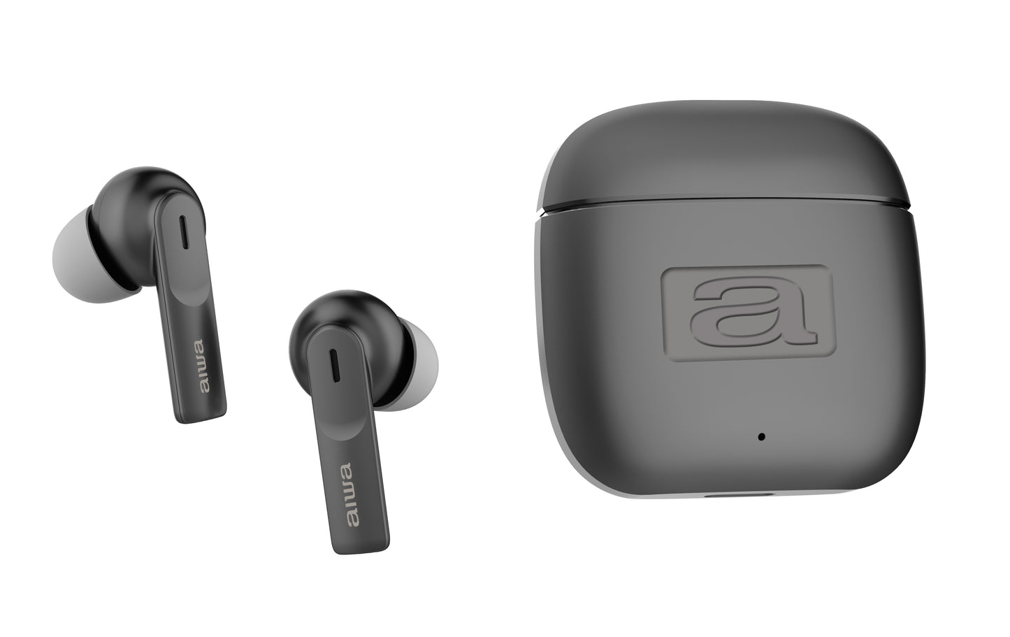 AIWA stereo bezvada austiņas, melnas EBTW-200