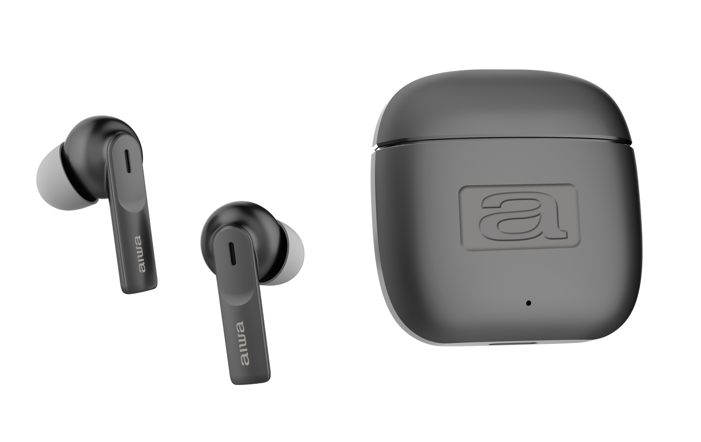 AIWA stereo bezvada austiņas, melnas EBTW-200