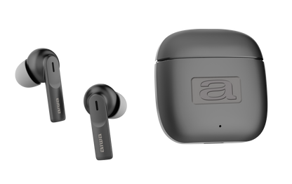 AIWA stereo bezvada austiņas, melnas EBTW-200