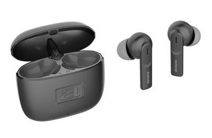 AIWA stereo bezvada austiņas, melnas EBTW-200