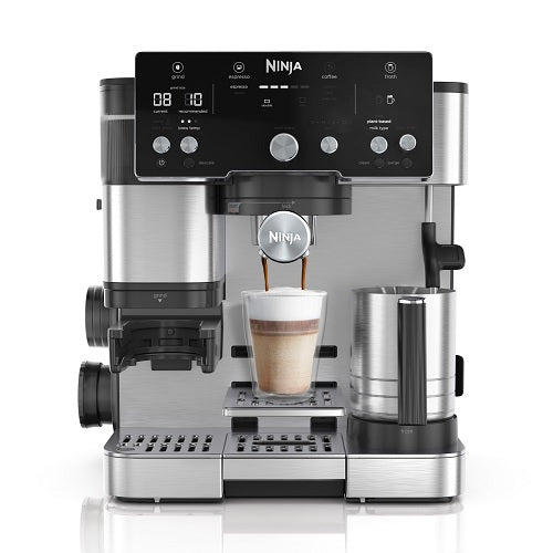 Ninja Luxe Café Essential kafijas automāts,  melns/nerūsējošā tērauda ES501EU