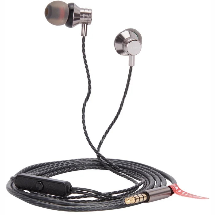 AIWA In-Ear stereo austiņas ar mikrofonu, pelēkas ESTM-50SL