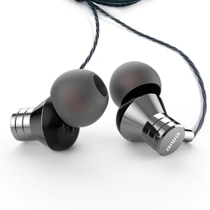 AIWA In-Ear stereo austiņas ar mikrofonu, pelēkas ESTM-50SL