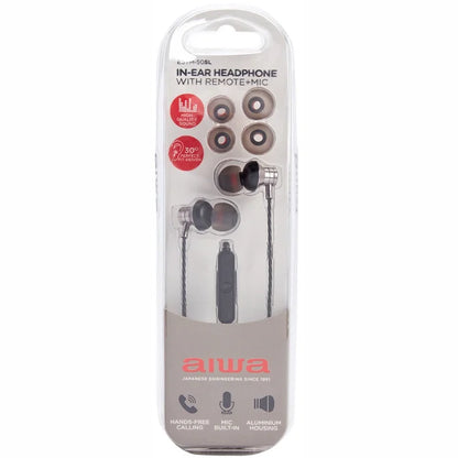 AIWA In-Ear stereo austiņas ar mikrofonu, pelēkas ESTM-50SL