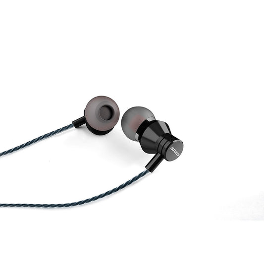 AIWA In-Ear stereo austiņas ar mikrofonu, melnas (USB) ESTM-50USB-C/BK