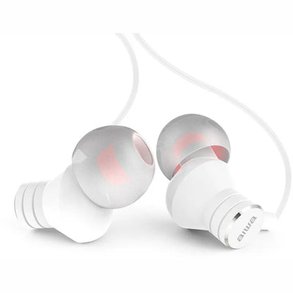 AIWA In-Ear stereo austiņas ar mikrofonu, baltas ESTM-50WT