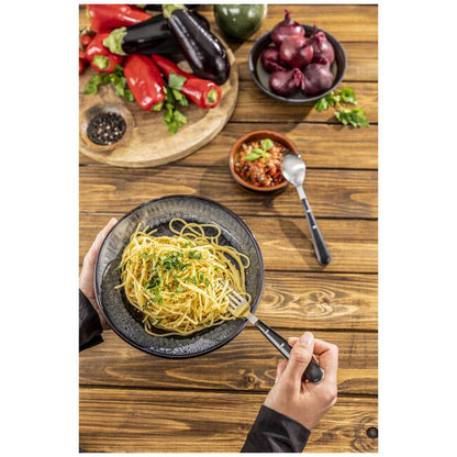 Galda piederumu komplekts BALLARINI Avola, Multiple place set black matte, 20pcs 1013078 / 01220-320-0