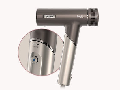 Shark SpeedStyle Pro FLEX 4-in-1 matu fēns, 1700 W, sudraba HD542EU