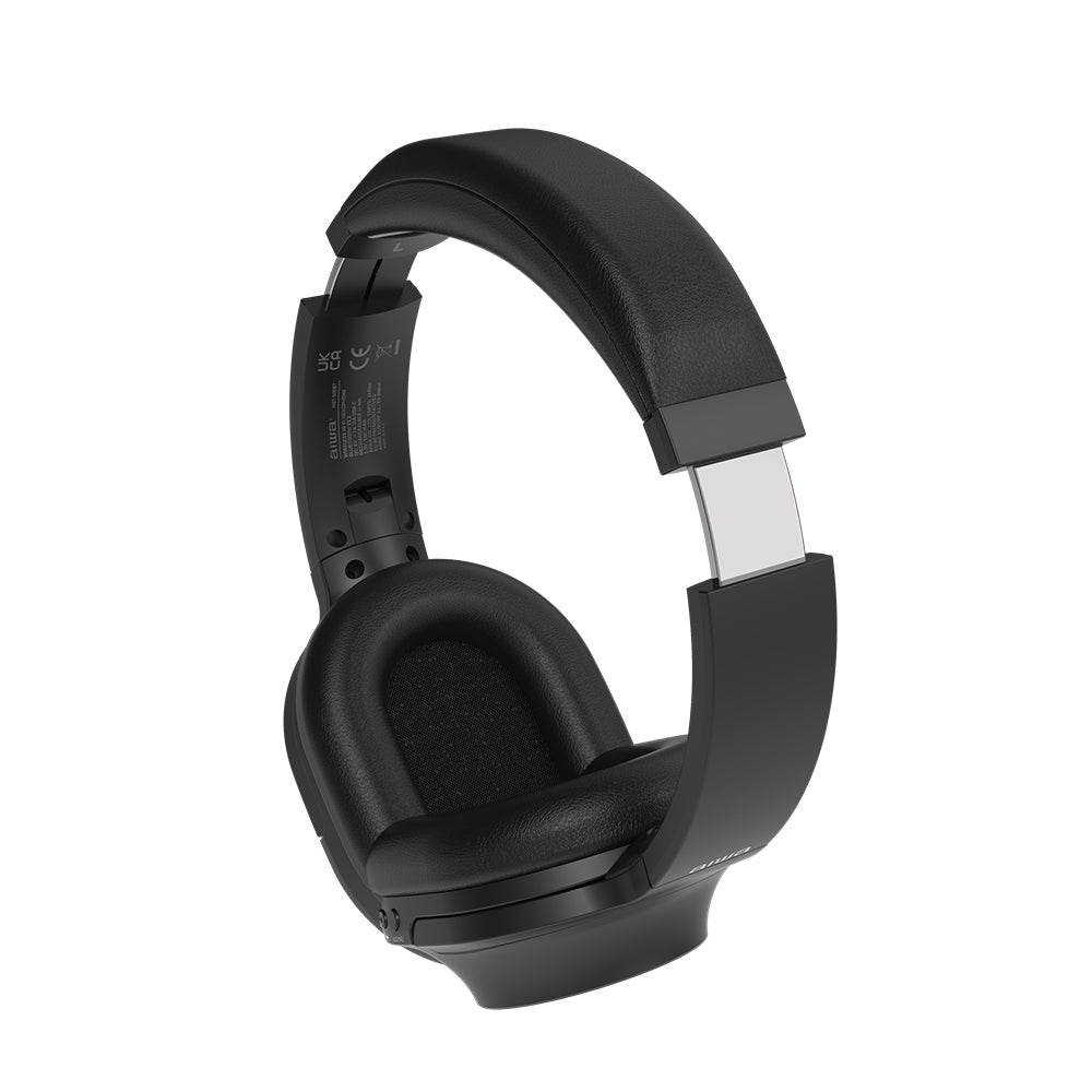 AIWA On-Ear bezvadu austiņas, melnas HST-220BT