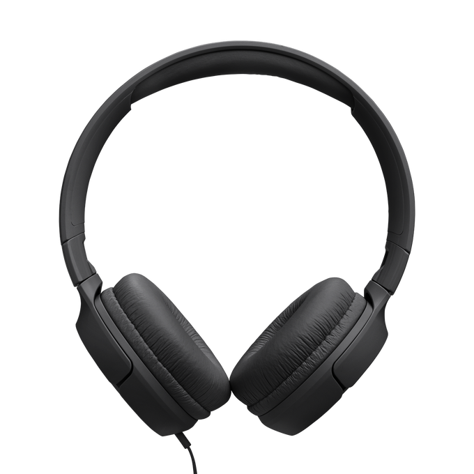 JBL Tune on-ear austiņas ar USB, melnas JBLT520CBLK