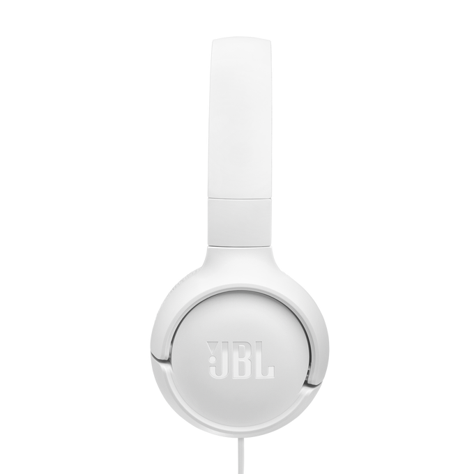 JBL Tune on-ear austiņas ar USB, baltas JBLT520CWHT