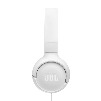 JBL Tune on-ear austiņas ar USB, baltas JBLT520CWHT