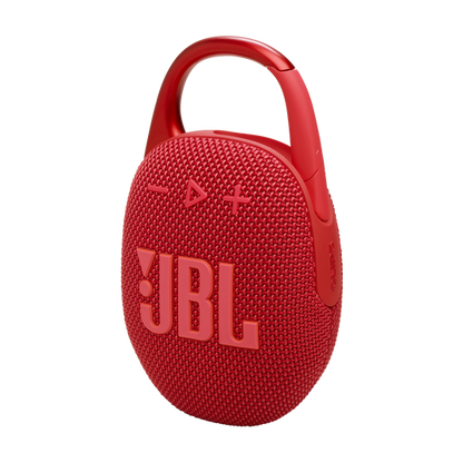 JBL ūdensizturīga portatīvā skanda ar karabīni, sarkans JBLCLIP5RED