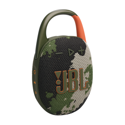 JBL ūdensizturīga portatīvā skanda ar karabīni, kamuflāža JBLCLIP5SQUAD