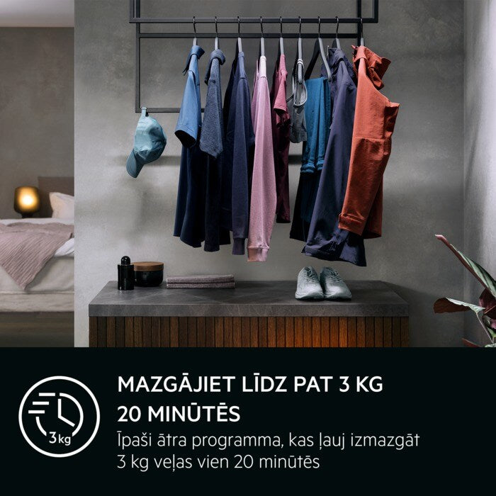 AEG veļas mazg.mašīna (front.ielāde), 8kg, balta LFR62844BE
