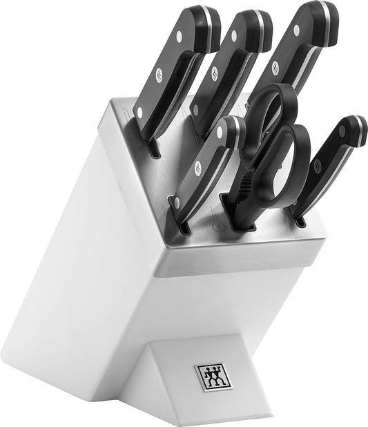 Knife block set ZWILLING Gourmet, Knife block set, 7pcs, white 1002454 / 36133-310-0