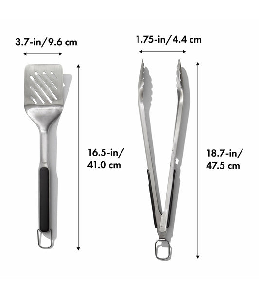Virtuves piederumu komplekts OXO Good Grips Grilling Turner and Tongs Set  11320200
