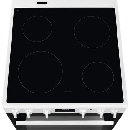 Electrolux elektriskā plīts ar elektrisko cepeškrāsni, balta LKR64023AW