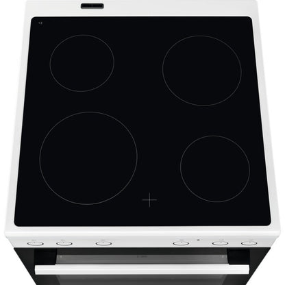 Electrolux elektriskā plīts ar elektrisko cepeškrāsni, 596 mm, balta LKR62001CW