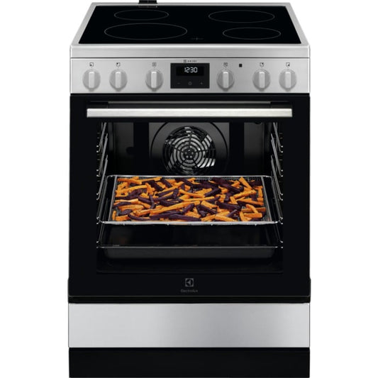 Electrolux elektriskā plīts ar elektrisko cepeškrāsni, 59.6cm, balta LKR64020CX