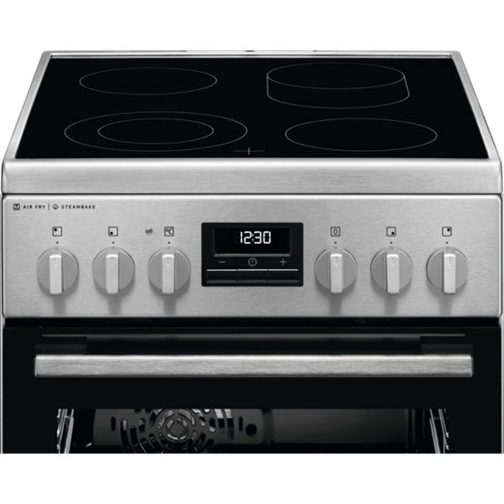 Electrolux elektriskā plīts ar elektrisko cepeškrāsni, tērauda LKR564255X