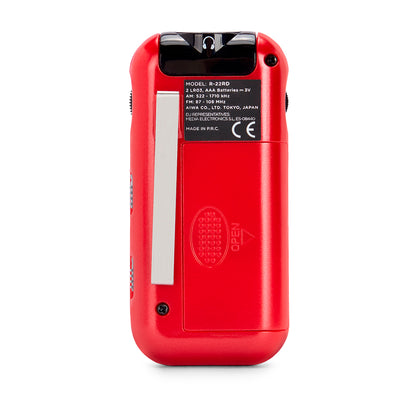 AIWA kabatas radio ar austiņām, sarkans R-22RD