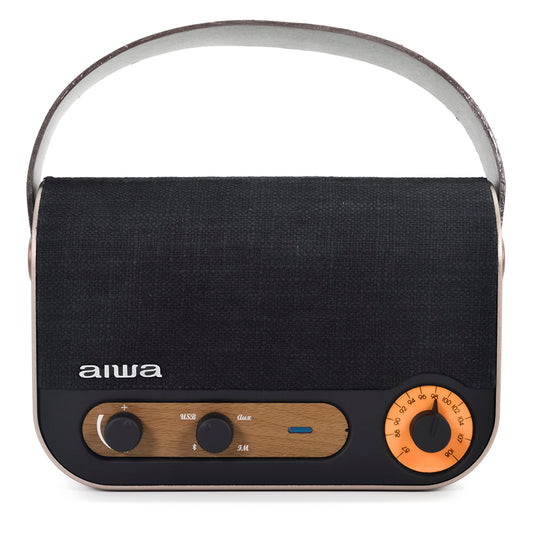 AIWA pārnēsājamais radio ar bluetooth, FM, Aux-in, USB atbalstu RBTU-600