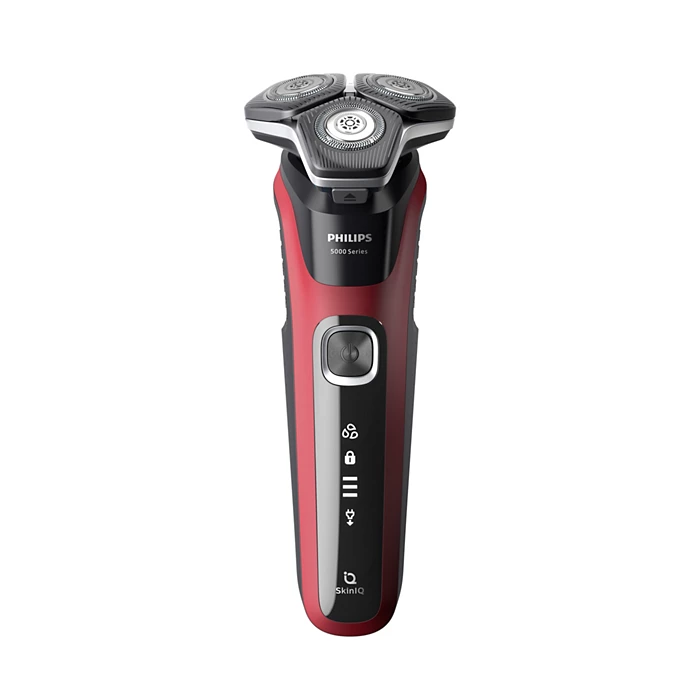 PHILIPS series 5000 Elektriskais skuveklis,  Wet &amp; Dry, sarkana S5883/10