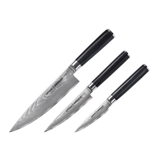 Nažu komplekts SAMURA DAMASCUS Set of 3 kitchen knives SD-0230 - DomoTehnika