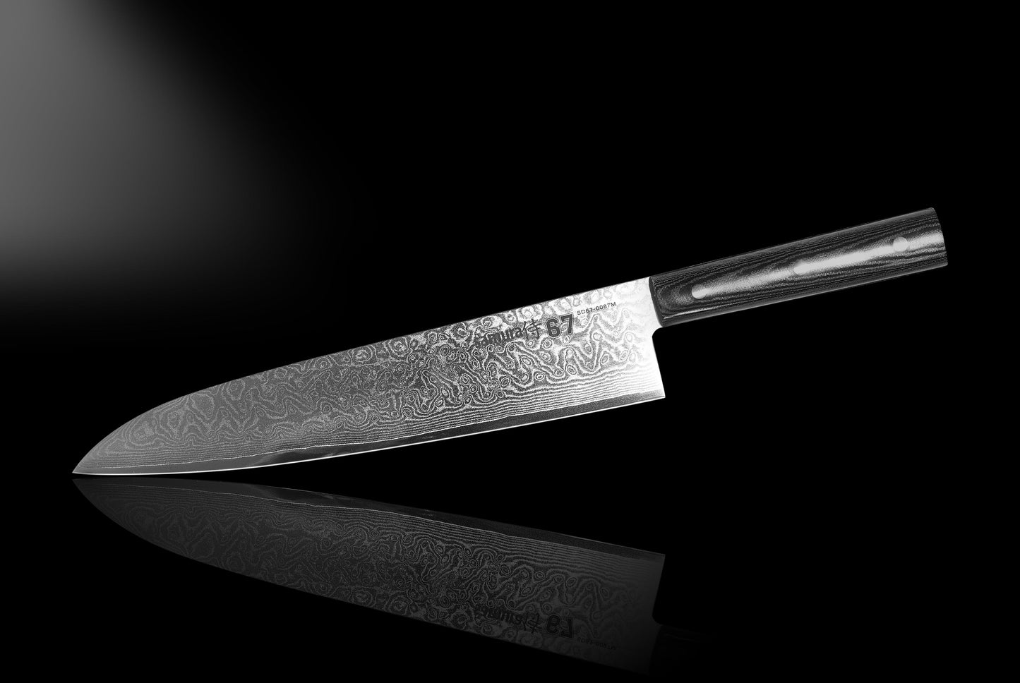 Šefa nazis SAMURA DAMASCUS 67 9.4"/240 mm, 67 layers. - DomoTehnika