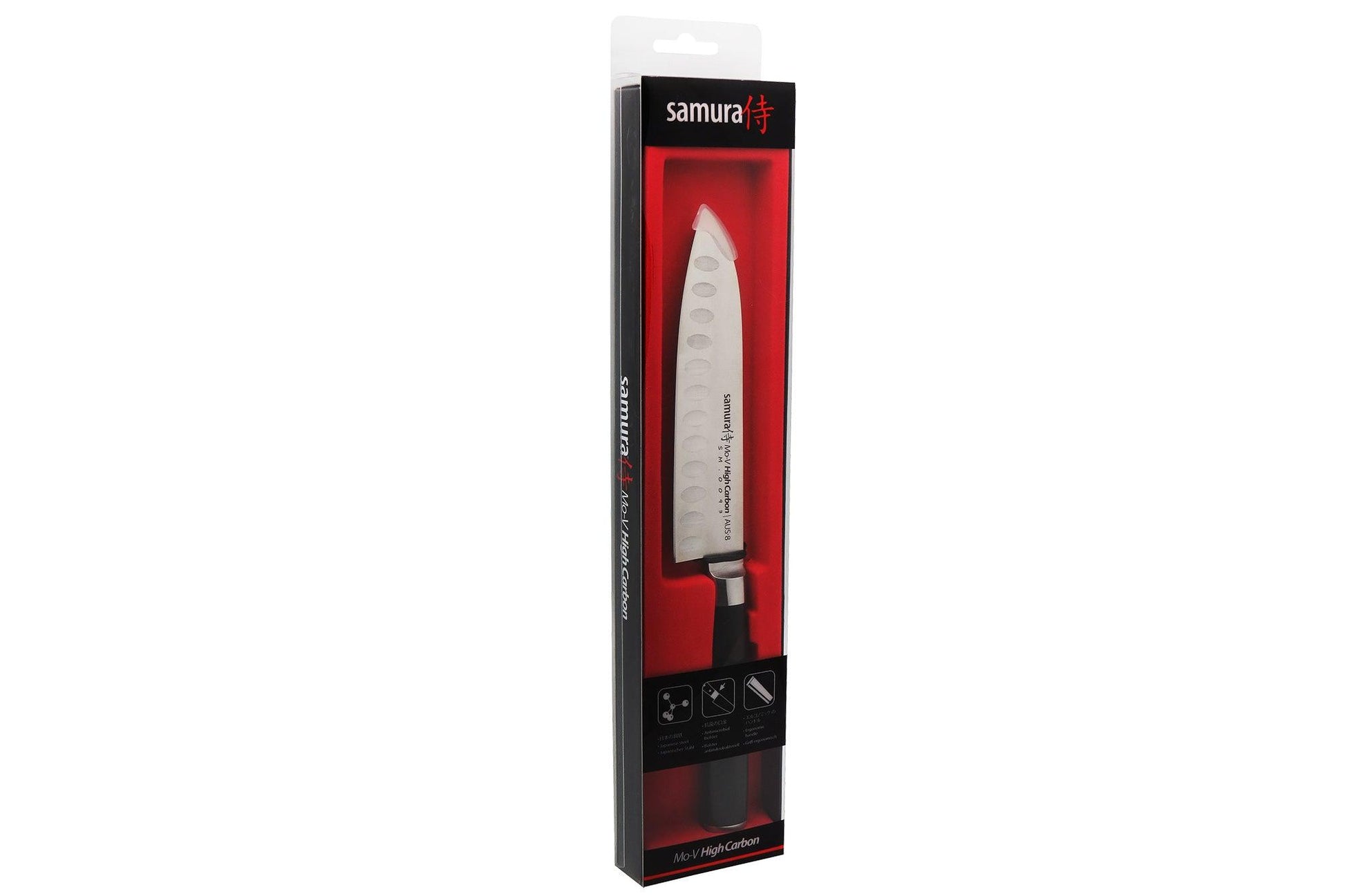 Virtuves nazis SAMURA MO-V Santoku 5.4"/138 mm - DomoTehnika