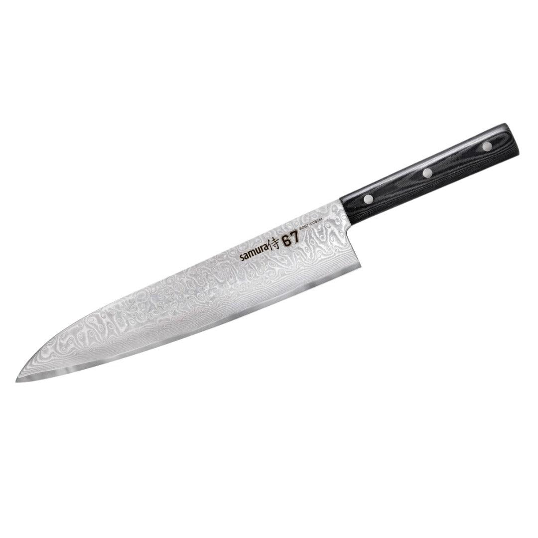 Šefa nazis SAMURA DAMASCUS 67 9.4"/240 mm, 67 layers. - DomoTehnika