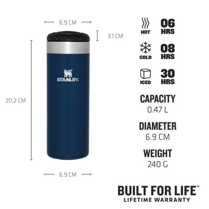 Термокружка STANLEY The AeroLight TransitMug 0.47L синяя 2810787149