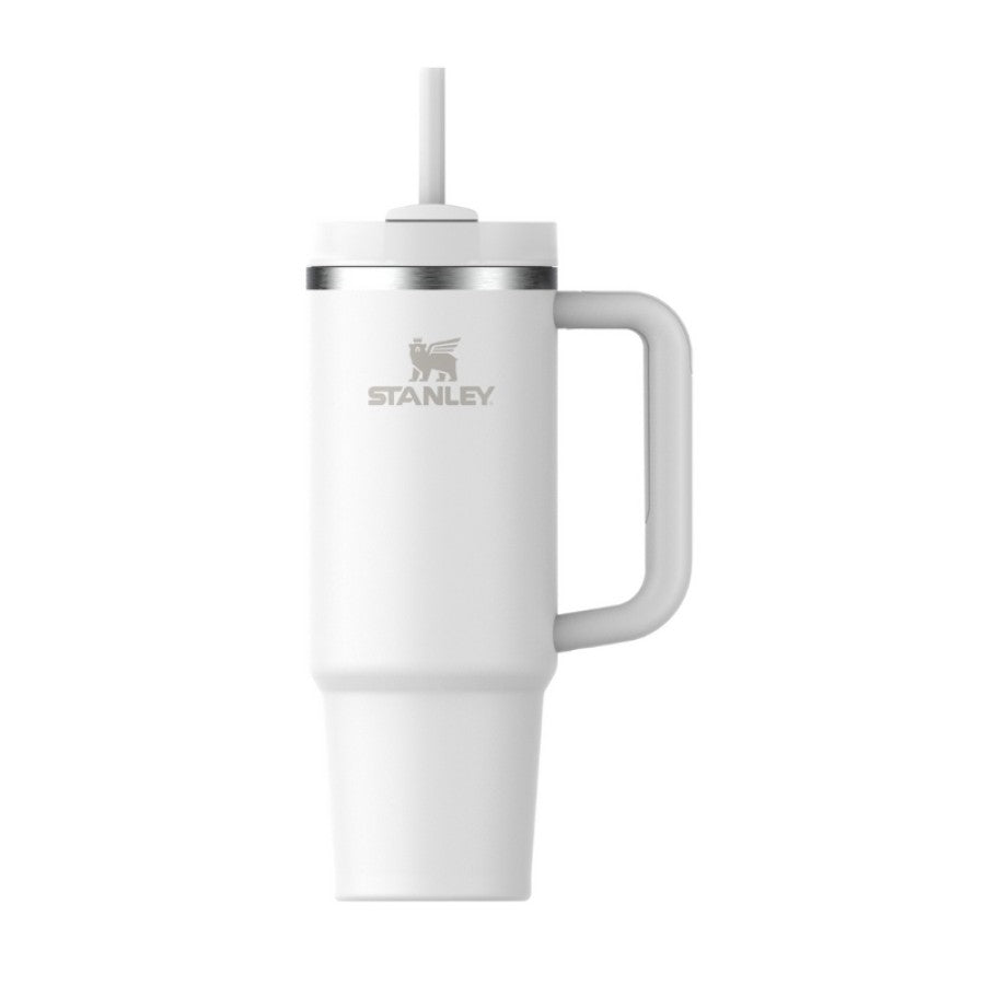 Termokrūze ar salmiņu STANLEY The Quencher H2.O FlowState Tumbler 1.18L balta