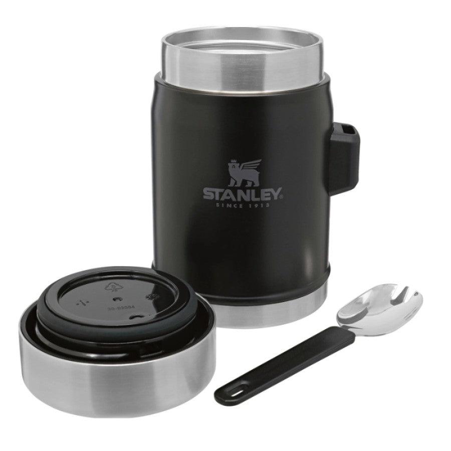 Termoss ēdienu STANLEY The Legendary Food Jar + Spork 0,4L matēti melns 2809382005 - DomoTehnika