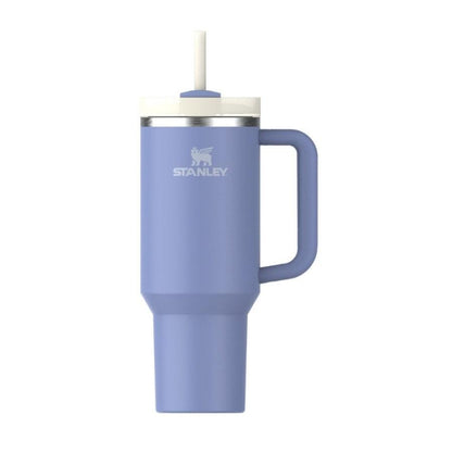Termokrūze ar salmiņu STANLEY The Quencher H2.O FlowState Tumbler 1.18L hortenziju zila - DomoTehnika