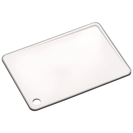 Kitchen board KESPER Schneidebrett, Kunststoff, weiß, abfallende Schneidefläche 27 x 20.5 x 0.7 cm 30922