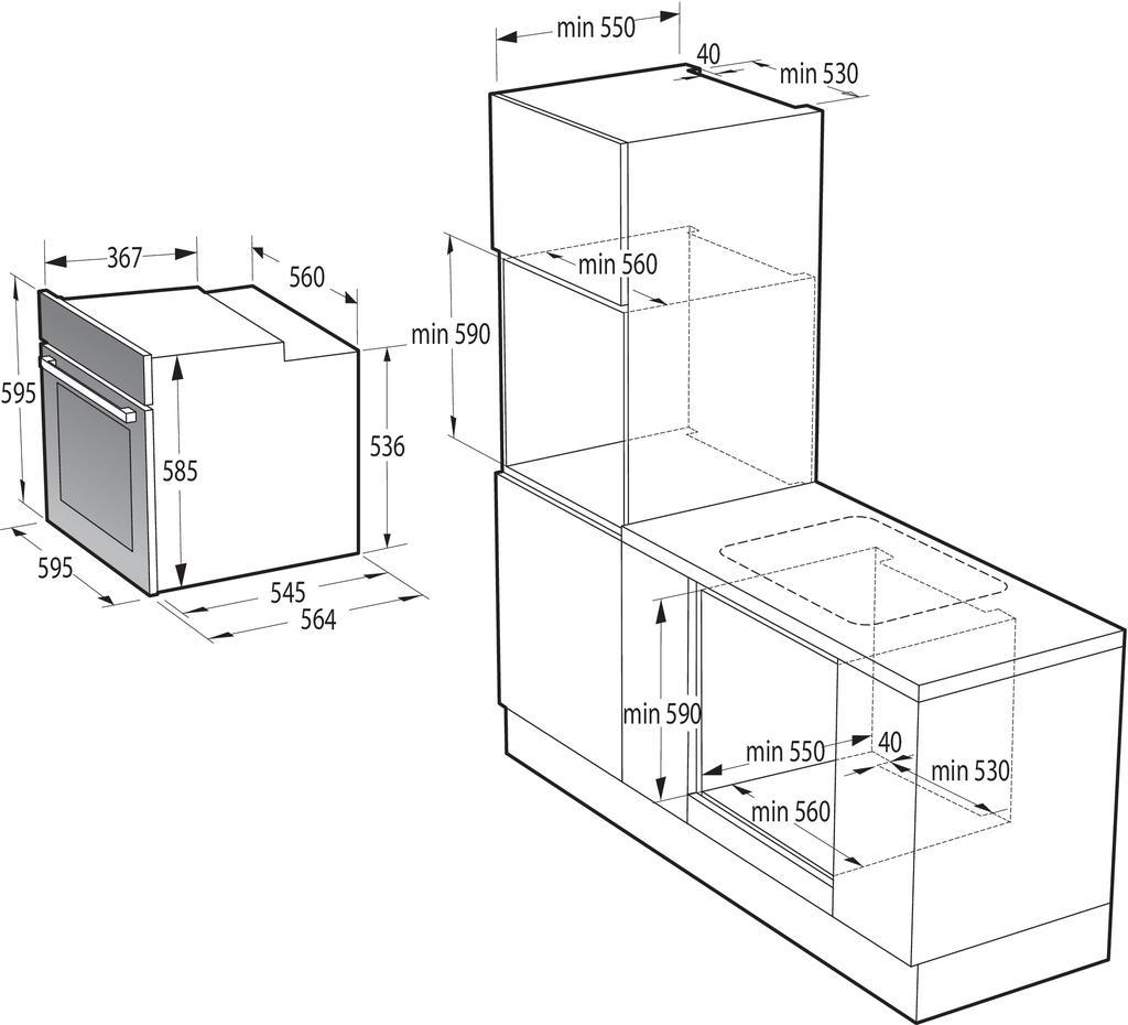 Iebūvējamā cepeškrāsns GORENJE BOS6747A01X 201083981 - DomoTehnika