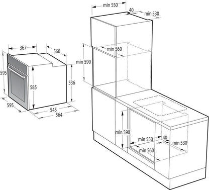 Iebūvējamā cepeškrāsns GORENJE BOS6747A01X 201083981 - DomoTehnika