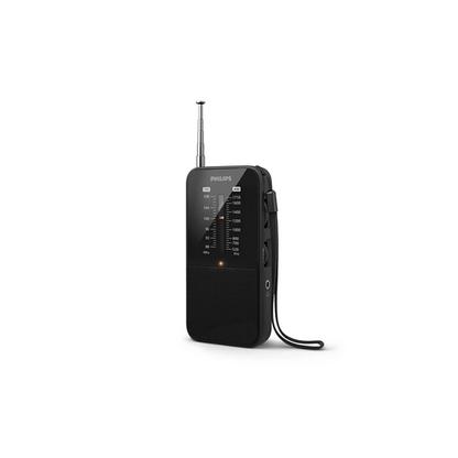 PHILIPS portatīvais kabatas izmēra radio, melns TAR1509/00
