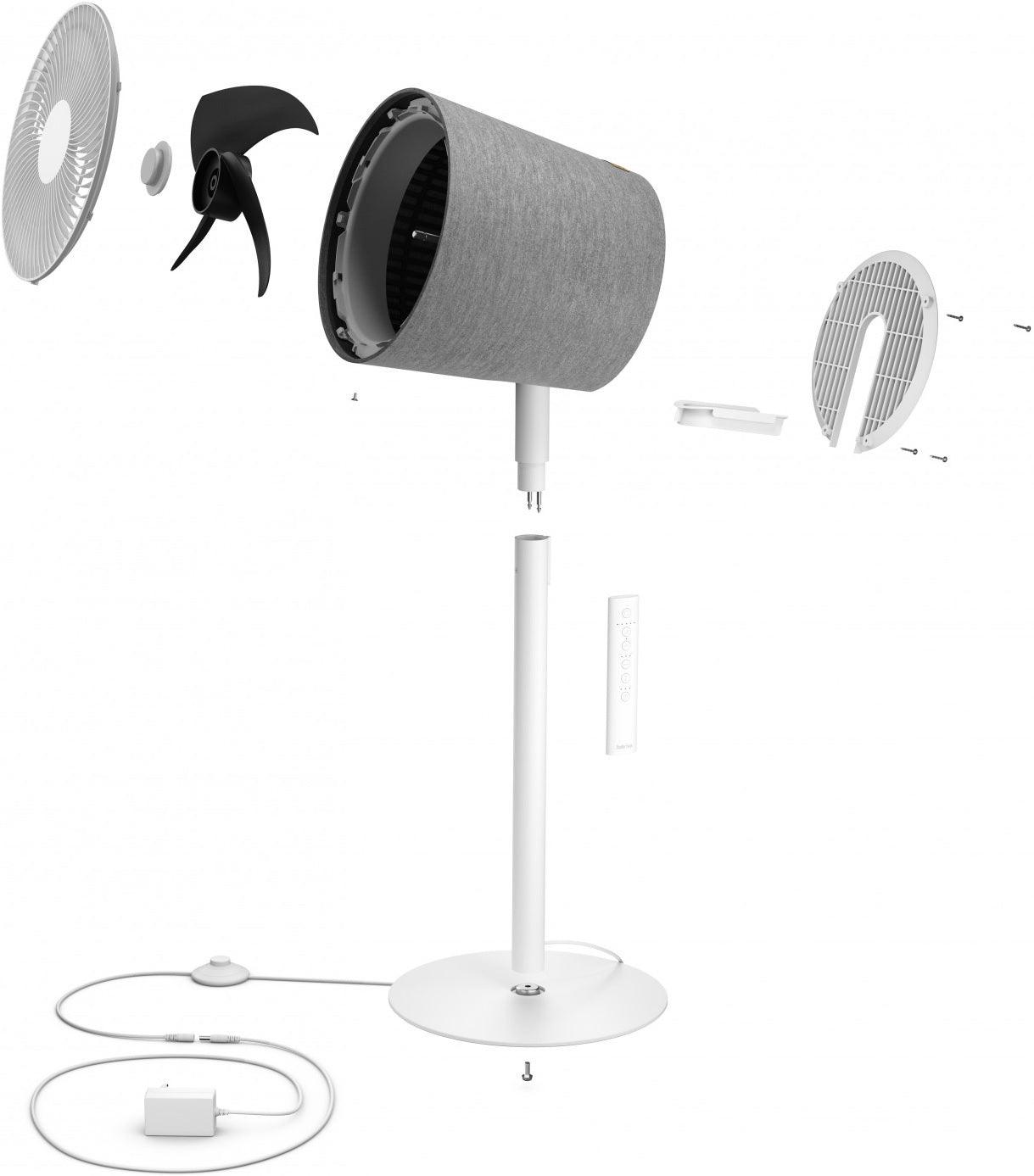 Grīdas ventilators STADLER FORM S-053 Simon white - DomoTehnika