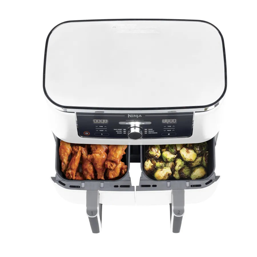 Ninja karstā gaisa katls Foodi MAX Dual Zone, 9.5l, 2470W, balts AF400EUWH