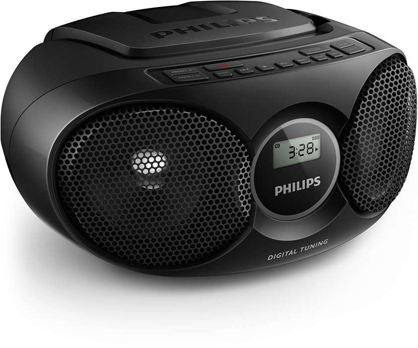 PHILIPS CD magnetola (melna) AZ215B/12