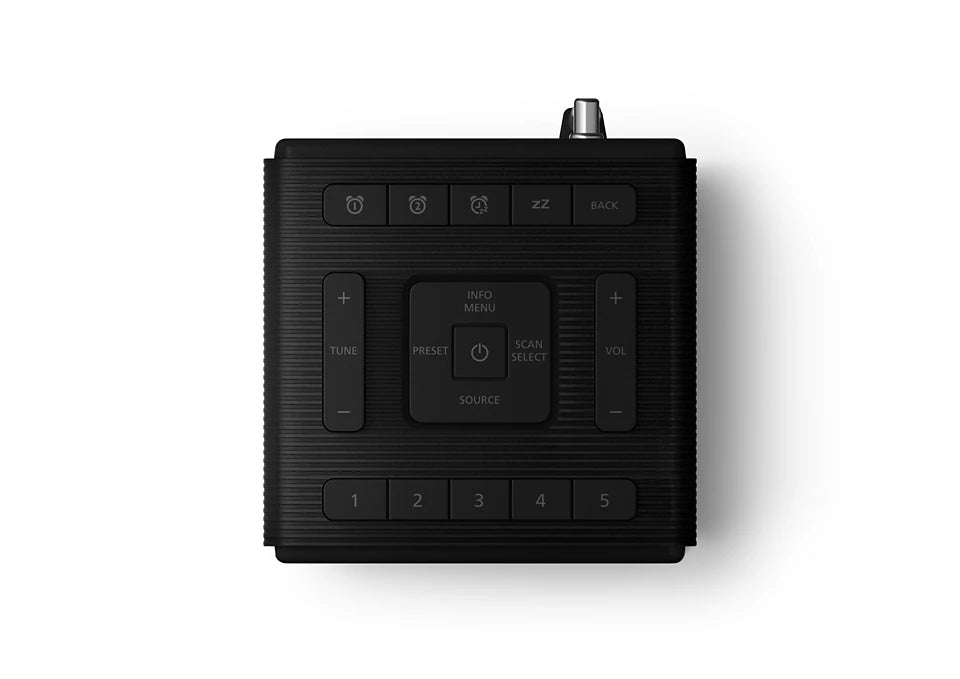 PHILIPS radio pulkstenis, melns TAR5100/10