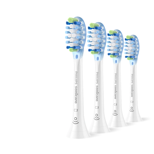 Sonicare C3 Premium Plaque Defence zobu birstes uzgaļi, 4 gab, balts HX9044/87